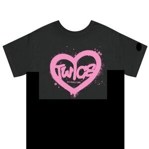 Twice Logo Kpop Tour Inspired Unisex Crop Style Fan Graphic T-Shirt